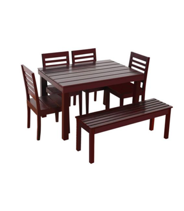 Asian 6 Seater with Bench Dining Table Set