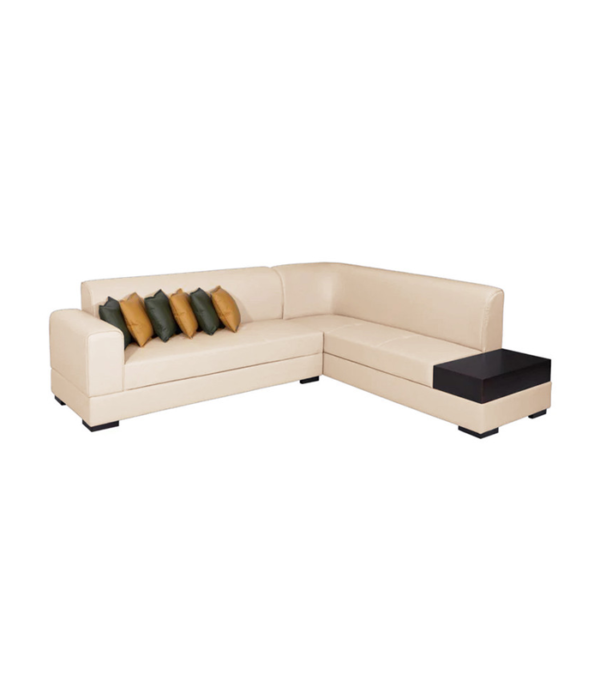 Alen Six Seater L Shape RHS Sofa (Cream)