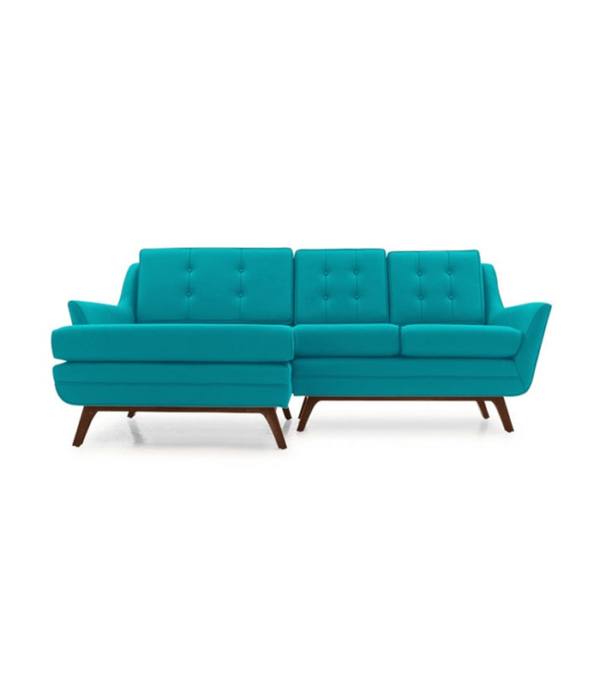 Bayley Four Seater L shape LHS Sofa (Aqua Blue)