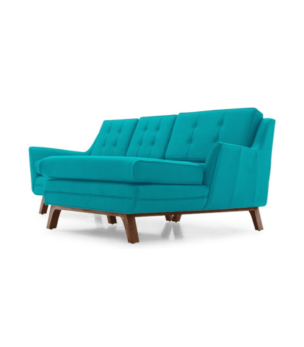 Bayley Four Seater L shape RHS Sofa (Aqua Blue)