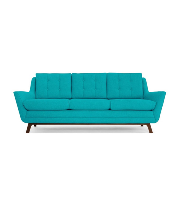 Bayley Three Seater Sofa (Aqua Blue)