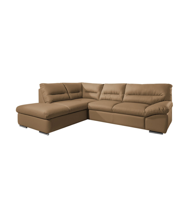 Casario L Shape 5 Seater Sofa (LHS) (Dark_Camel)