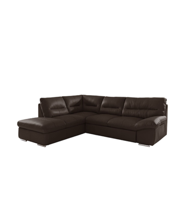 Casario L Shape 5 Seater Sofa (LHS) (Dark_Brown)
