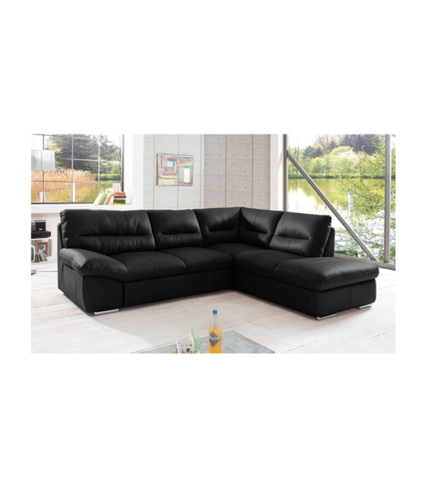 Casario L shape 5 seater Sofa (RHS) (Black)