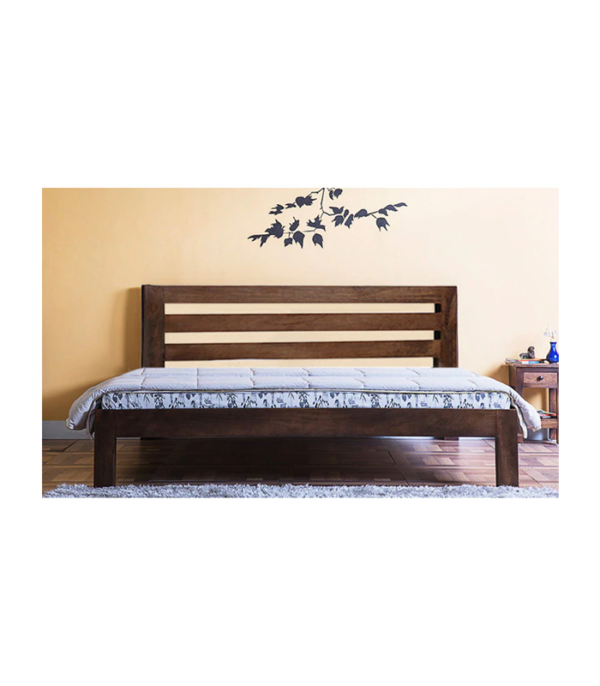 Easton Teak Wood Bed (Teak Polish)