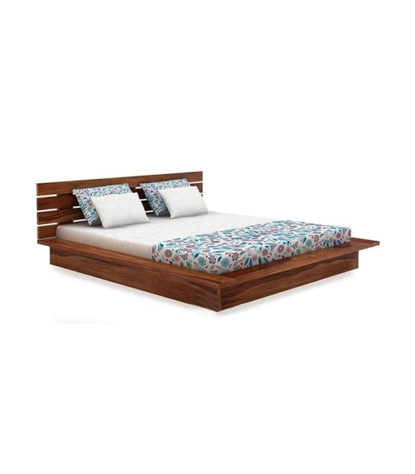 Envy Teak Wood Bed (Teak Polish)
