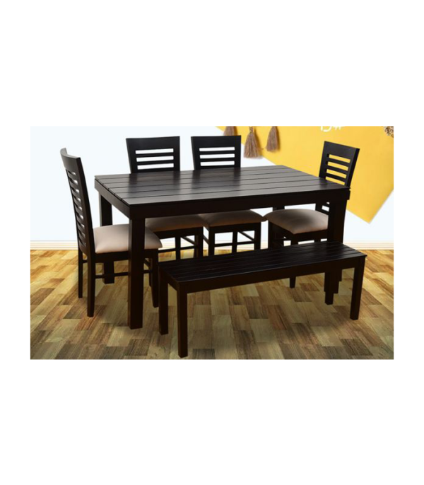 James 6 Seater Dining Table Set with Bench