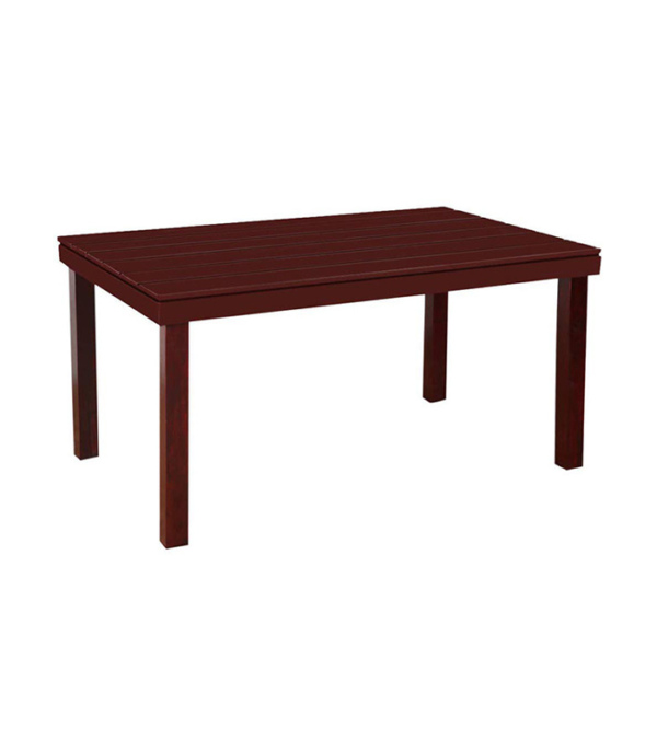 Franco Teak Wood 4 Seater Dining Table Set (Mahogany Polish)
