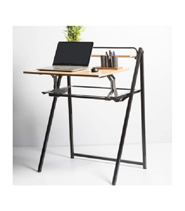 Geometry Stand and Sit Desk/Work/Study/Laptop Table 4ft Wide Metal Frame with Particle Board top