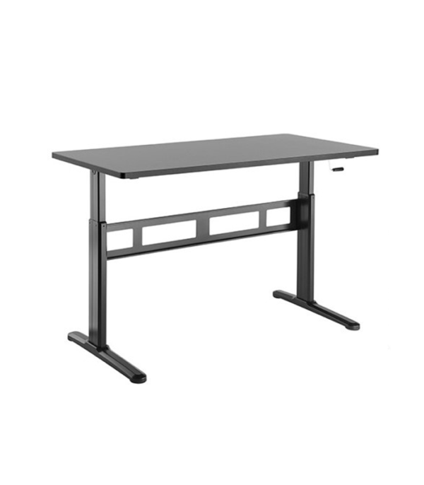 MANUAL HEIGHT ADJUSTABLE WORKSTATION WITH KEYBOARD TRAY