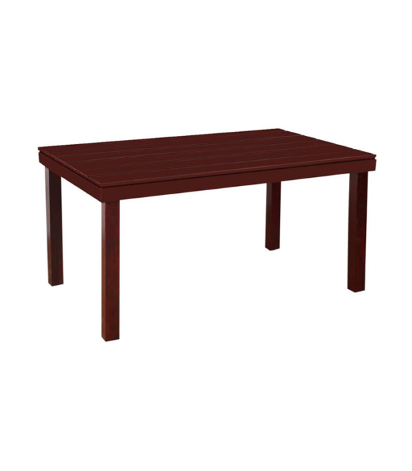 Montoya Teak Wood 4 Seater Dining Table Set (Mahogany Polish)