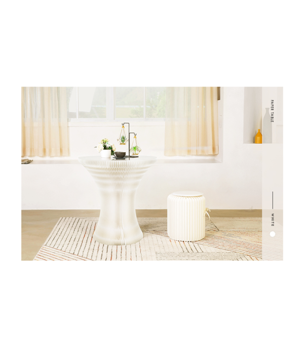Roman Table in White (H75 cm)