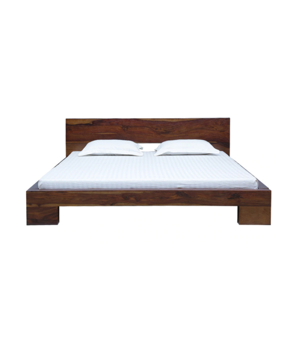 Sienna Teak Wood Bed (Teak Polish)