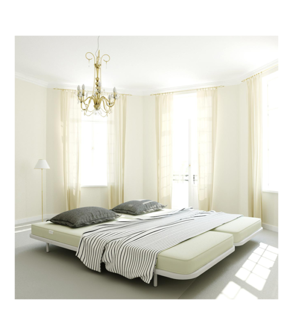 Zen King Size Bed Frame (White)